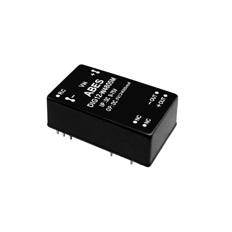 ABES DIG12 Series 12W 8:1 Ultra Wide Input DIP-24 Isolated DC-DC Converter